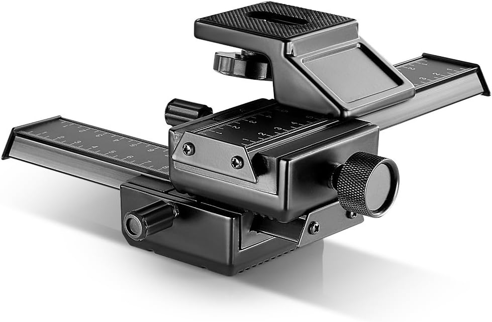 Neewer Pro 4-Way Macro Focusing Focus Rail Slider/Close-Up Shooting for Canon Nikon, Pentax, Olympus, Sony, Samsung and Other Digital SLR Camera and DC with Standard 1/4-Inch Screw Hole : Camera & Photo