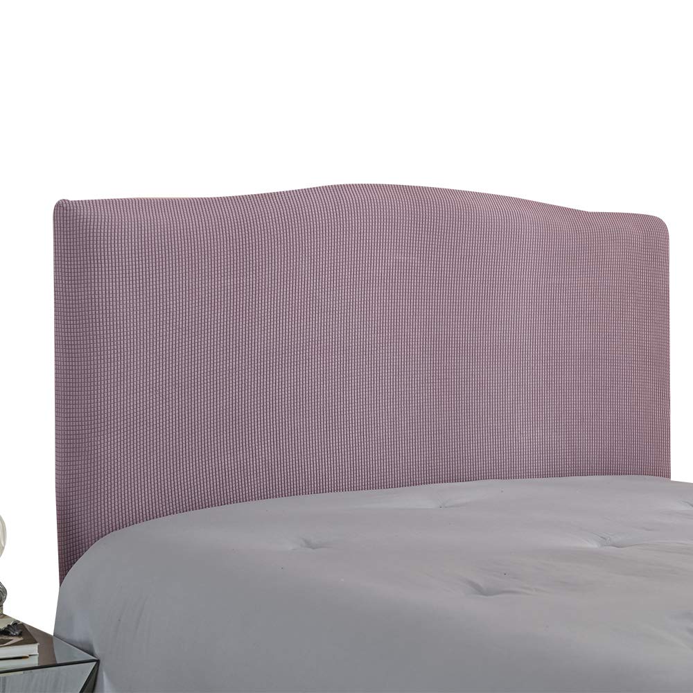 WINS Bed headboard cover protector slipcover for bed headboard dustproof solid bed headboard cover stretch single double king Light purple