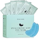 PEAUAMIE Under Eye Patchs Hyaluronic Acid Eye Mask for Dark Circles and Puffiness Wrinkle Eye Bags 30 Pairs