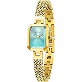 BERNY Silver Watches for Women Easy Resize Ladies Bracelet Watch All Stainless Steel Luxury Fashion Small Square Wristwatch Waterproof Detachable Band