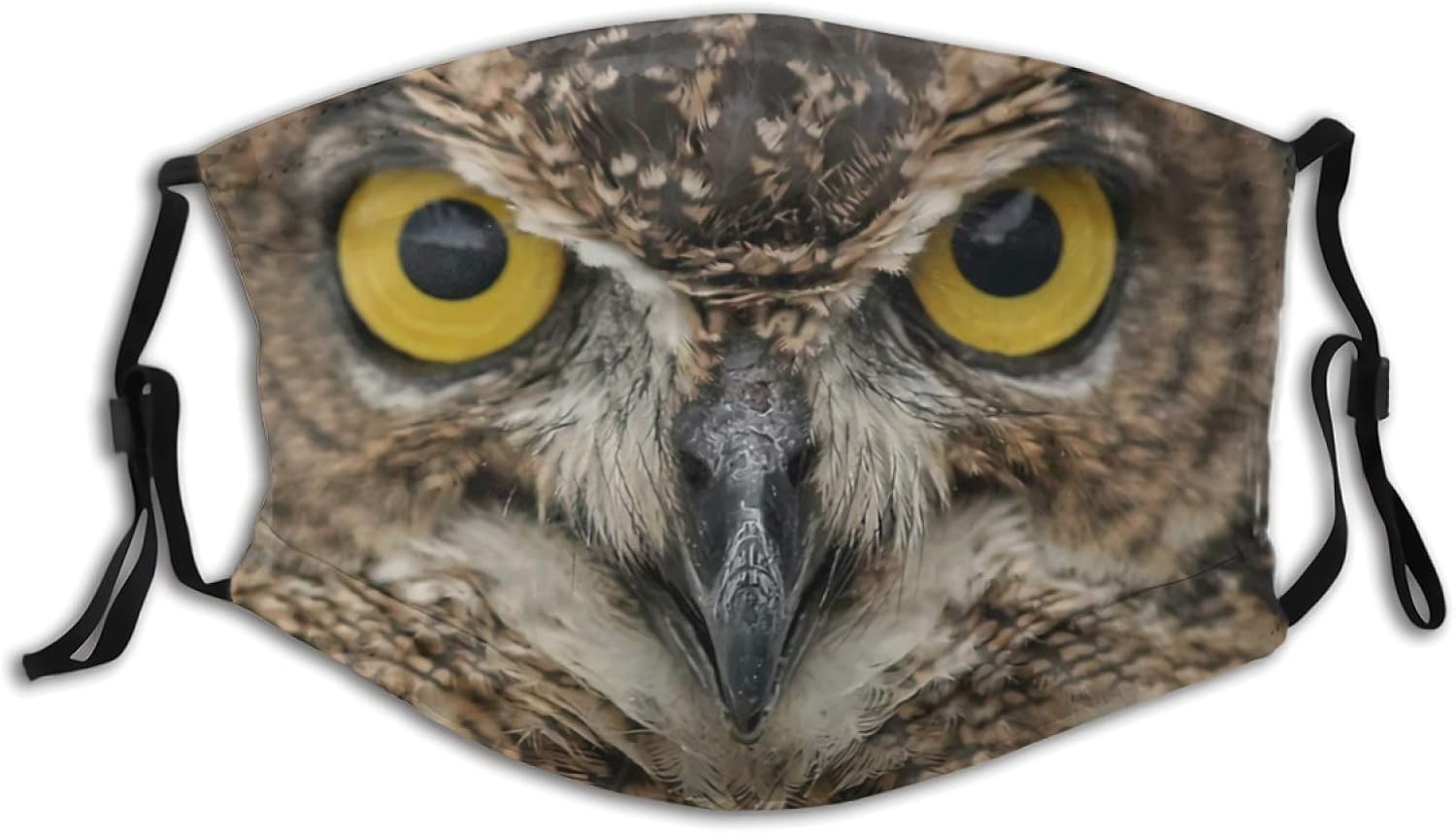 Ruduwu Cute Owl face mask Funny Owl Face mask Balaclava Reusable Mouth