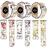 Iwatch band, Lotus.flower Peony Ink painting Leather Band Bracelet Wristwatch Strap For Apple Watch Series 1/2