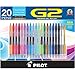 Pilot G2 Premium Retractable Gel Ink Rolling Ball Pens, Fine Point, Assorted Ink