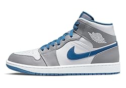 Nike mens Air Jordan 1 Mid Shoes, Cement