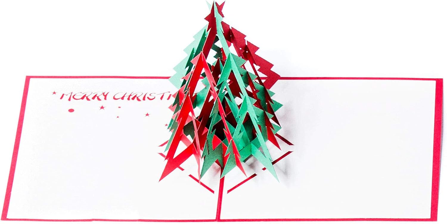 Christmas Pop Up Cards. This Set of 3D Greeting Cards are a Perfect Way to Say Thank You (5 Pack Christmas- Assorted) - Image 4