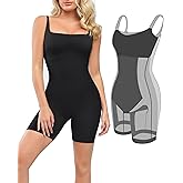 Popilush Shapewear Jumpsuits for Women Built In Shapewear Workout Shorts Rompers Tummy Control Bodysuit Yoga Outfits 2024