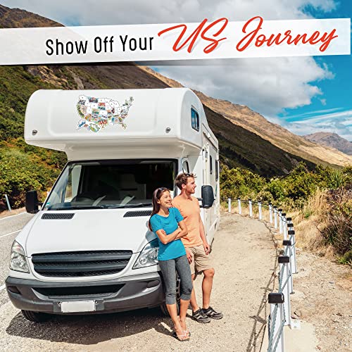 RV State Sticker Travel Map of - 61dLFe6KfgL 