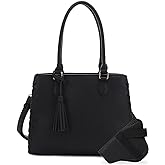 JESSIE & JAMES | Lioness Concealed Carry Satchel Bag with Tassel, Top Handle Purse with Crossbody Shoulder Strap