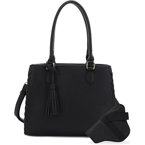 Amazon.com: Nine West Bettina Satchel Black One Size : Clothing