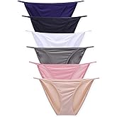 Buankoxy Women's Low-Rise String Bikini Panty Stretch Briefs