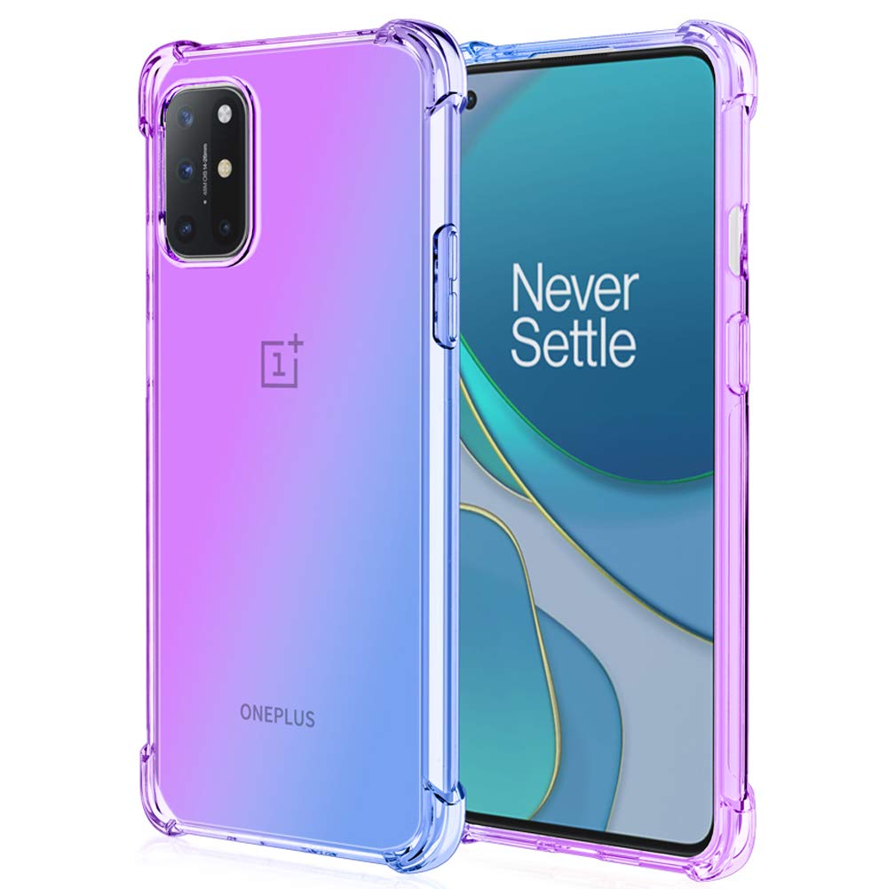 Osophter for Oneplus 8T & 9R Case - Clear Transparent Reinforced Corners TPU Shock-Absorption Flexible Phone Cover