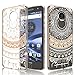 Moto Z Play Case, Motorola Moto Z Play Case For Girls, Tekcoo [TFlower] Transparent Cute Shock Absorbing Ultra Thin Clear Hard TPU Skin Scratch-Proof Bumper Cases For Moto Z Play Droid -Rose Gold