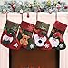 Rongyuxuan 4 Pack 3D Mini Christmas Stockings, Stocking for Kids Gifts, Christmas Eve Hanging, Tree Ornament, Home Decor