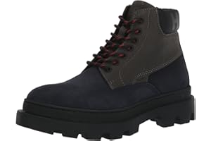 HUGO Men's Graham Leather Lace Up Half Boot Fashion