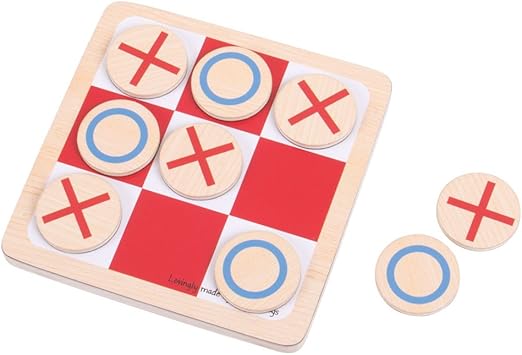 Bigjigs Toys Wooden Noughts and Crosses Game