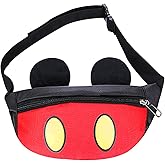 Cute Kids Fanny Pack for Little Kids Toddler Waist Bag Children's Mouse Canvas Baby Fanny Pack
