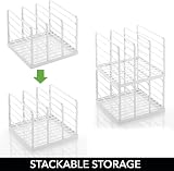 mDesign Clutch Bag Organiser - 5 Section Handbag Storage - Set of 2 view 6