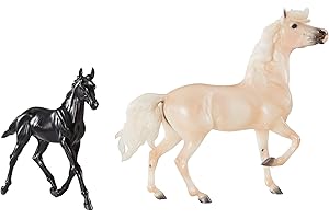 Breyer Horses Traditional Series Encore & Tor | 2 Horse Set | Horse Toy Model | 1:9 Scale | Model 1840, White