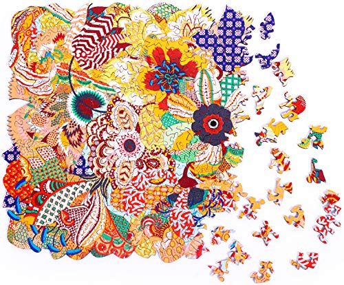 Hartmaze Wooden Jigsaw Puzzles Flowers Fury Blossom In Beauty And Fascination 246 Truly Unique Pieces Small Square Shape Best Choice For Adults And 14 Years Age Up Teens Pricepulse