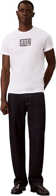 T-Shirt da Uomo SS 30s EU Boxed Calvin Graphic T Lv04rh818g (Confezione da 1), Bianco (Bianco Brillante), XXS