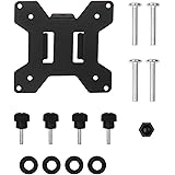 WALI VESA Mounting Plate 75 by 75 mm to 100 by 100 mm for WALI Monitor Mounting System (VESA-1), Black