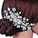 Remedios Cyrstal Flower Side Hair Comb Bridal Headpiece Wedding Accessory