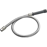 Replacement B-0044-H Pre-Rinse Hose for T&amp;S Brass, 44 Inches Flexible Stainless Steel Hose with Heat Resistant Handle