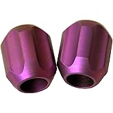 webead Titanium TC4 Pendant Charm Bracelet Necklace Parachute Cord EDC Pendant Bead DIY Accessories Anodization SHA (Purple), Small