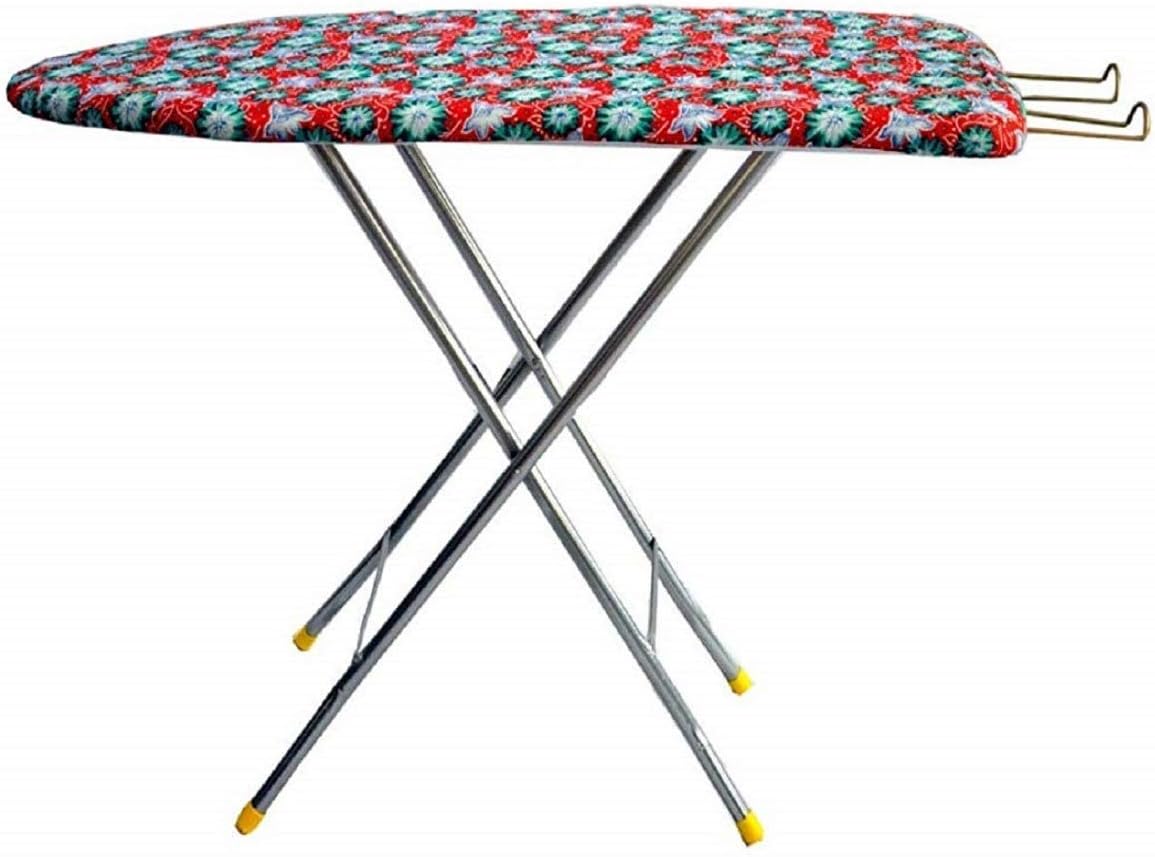 Rjkart Heavy Metal Ironing Board Foldable with Iron Holder (Multi)
