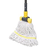 KeFanta Commercial Mop Heavy Duty Industrial Mop,60" String Wet Cotton Mops | Long Handle,for Floor Cleaning,Home,Kitchen,Office,Garage and Concrete/Tile Floor