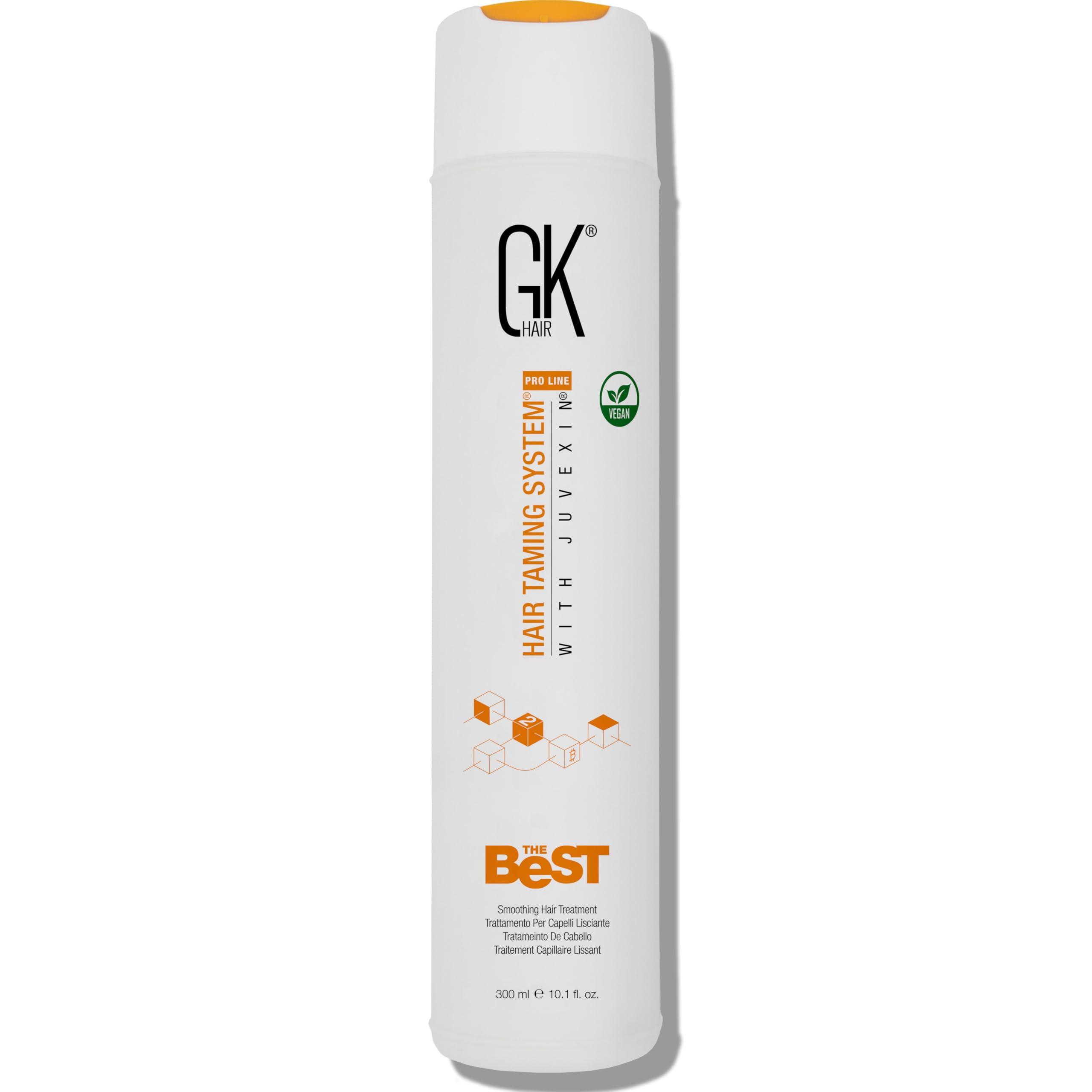GK HAIR Global Keratin The Best (10.1 Fl Oz/300ml) Smoothing Keratin Hair Treatment - Professional Brazilian Complex Blowout Straightening For Silky Smooth & Frizz Free Hair