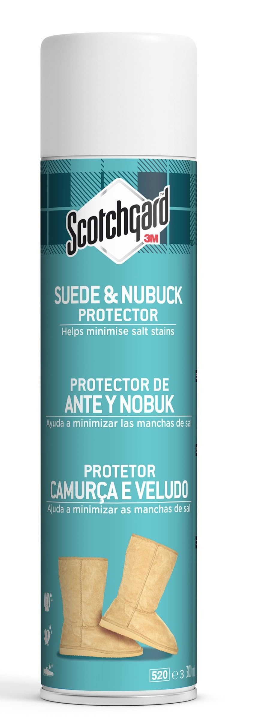 Scotchgard Suede & Nubuck Protector, 1 Can, 300 ml - Water Repellent Spray, Helps Minimize Salt Stains - For Boots, Shoes, Coats, Gloves & More