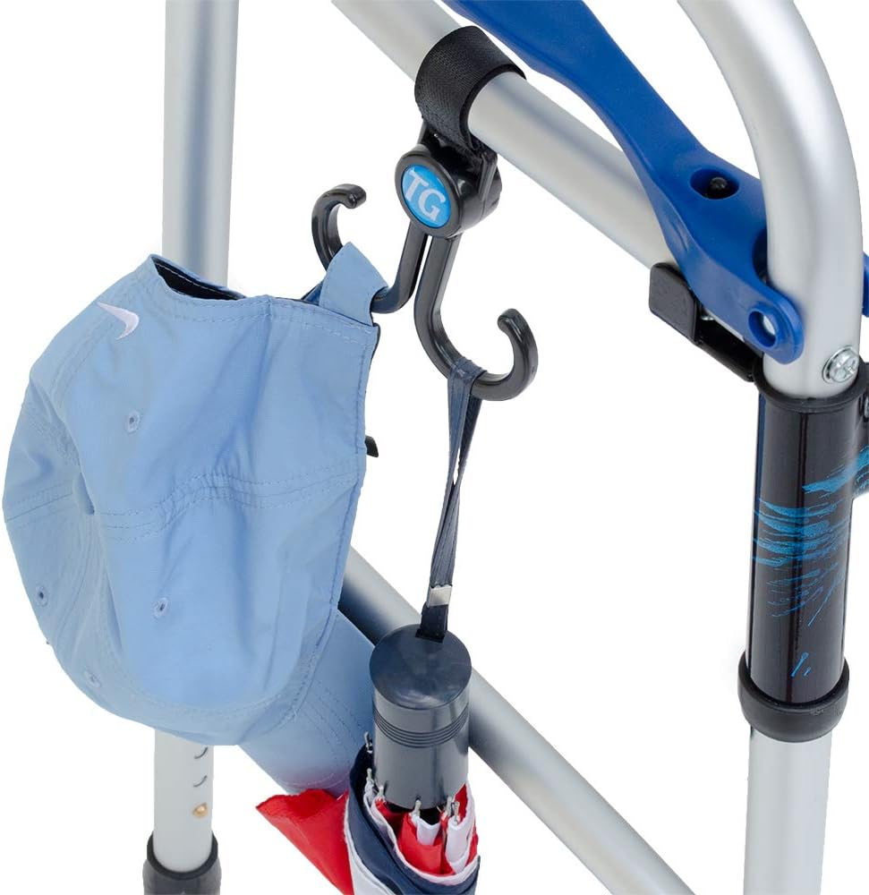 Bundle: Premium Clip-on Walker Basket with Free Carry-All Hooks ($10 Value): Health & Personal Care