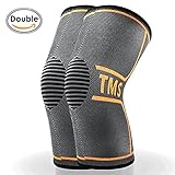 Sports Knee Compression Sleeve(1 pair)-Effective Support for Running ,Jogging,Biking ,Walking, Joint Pain and Arthritis Relief,Faster Injury Recovery