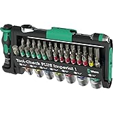 Wera Tool-Check PLUS Imperial 1, 39-Pc Bit &amp; Socket Set, Compact Case | 60-Tooth Ratchet, 6&deg; Return Angle for Tight Spaces &ndash; BiTorsion Bits Resist Breaking Under Peak Load