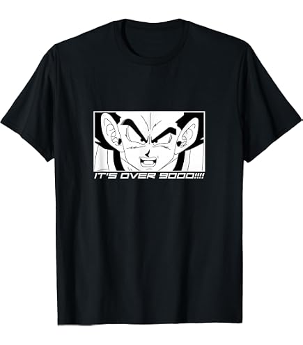 Amazon.com: Dragon Ball Z It's Over 9000 Vegeta Silhouette Men's