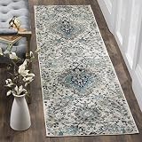 Safavieh Madison Collection MAD600C Bohemian Chic Glam Paisley Area Rug, 2' 3" x 4', Cream/Light Grey