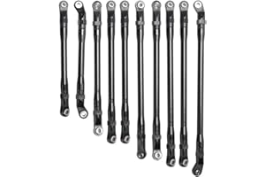 CNSZLAN Aluminium Rod Link Linkage Set for Axial SCX10 II AX90046 1/10 RC Crawler Truck