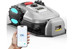 YARDCARE Robotic Lawn Mower – App-Controlled, Self-Charging Automatic Mower with Custom Cutting Height, Weather Sensor & Obstacle Detection – Ideal for Lawns up to 4300 sq.ft