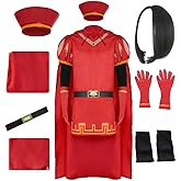 IKaewe Anime Costume Cosplay Outfit Cloak Cap Suit with Wig