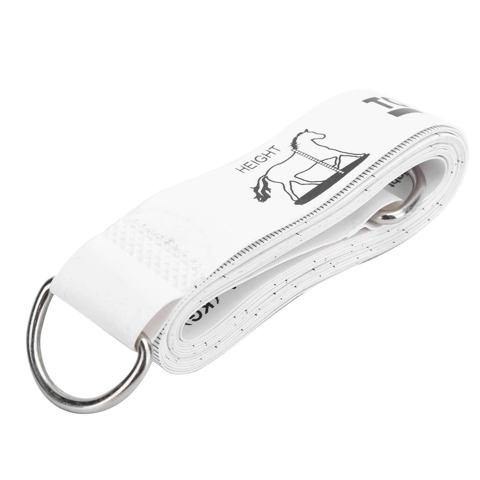 Horse Weight Tape for Horses Ponies Donkeys Measuring Tape 250cm 98.4in PVC Plastic Portable Farm Veterinary Equine Weight Measurement Tool