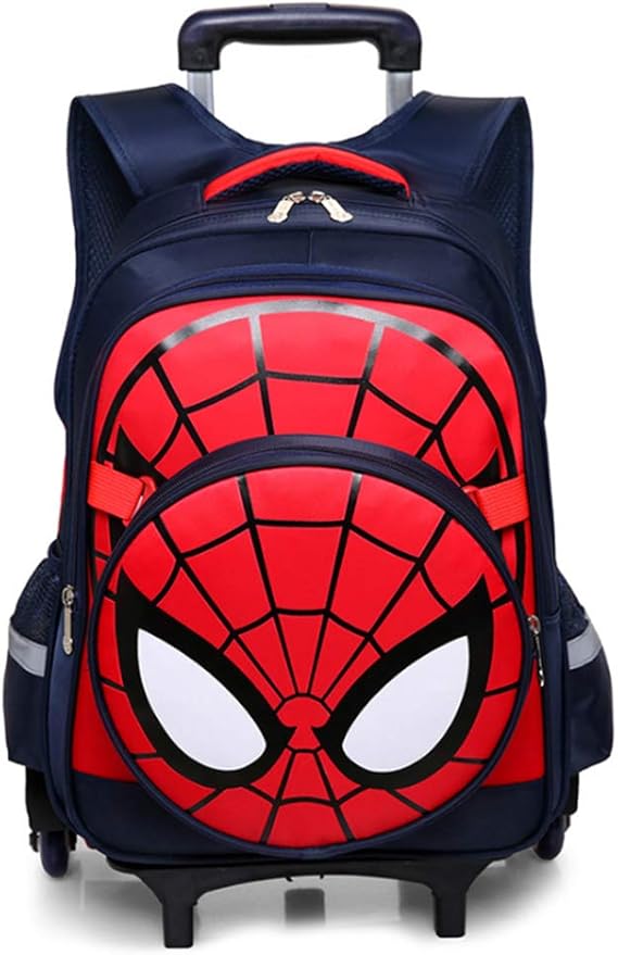 Spiderman Six Wheels Trolley Case School Bags Boy Oxford Cloth Vacation