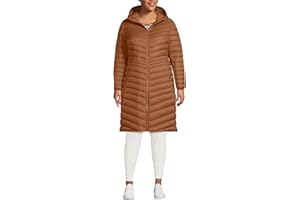 Lands' End Women's Ultralight Packable Long Down Coat