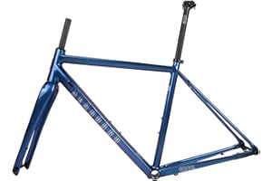 Road Bike Frameset 700C Gravel Bikes Frame 44/47/50/53/56cm Aluminum Alloy Disc Brake Frame with Carbon Fiber Fork Thru Axle 