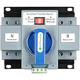 JONASC AC110V 63A 2P Automatic Transfer Switch Solar ATS Generator Dual Power Changeover Switch 50Hz/60Hz