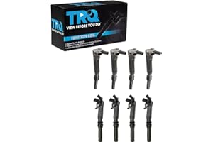 TRQ Ignition Coil Set - Compatible with 2017 Ford E-350, 2011-2017 F-250, F-350 Super Duty & 2010-2014 F-150