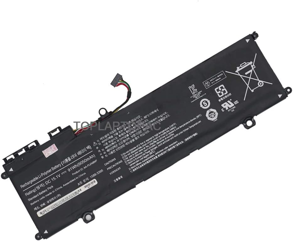 New AA-PLVN8NP Laptop Battery Compatible with Samsung ATIV Book 8 Touch NP780Z5E-S02CA NP780Z5E-TO2UK NP870Z5E-X01HU NP870Z5E-X01RU NP880Z5E