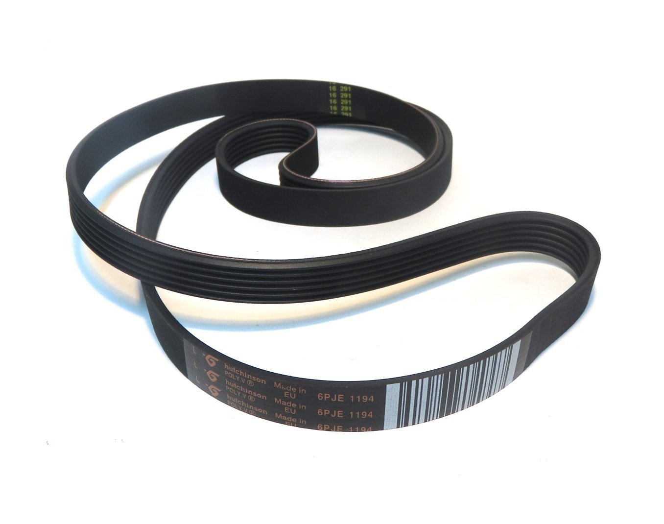 Hutchinson Washing Machine Belt 6PJE 1194, Rubber or Polyurethane