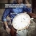 Men's Quartz Watch, Aposon Fashion Classic Business Analog Wrist Watch Casual Dress Leather Watches - Brown