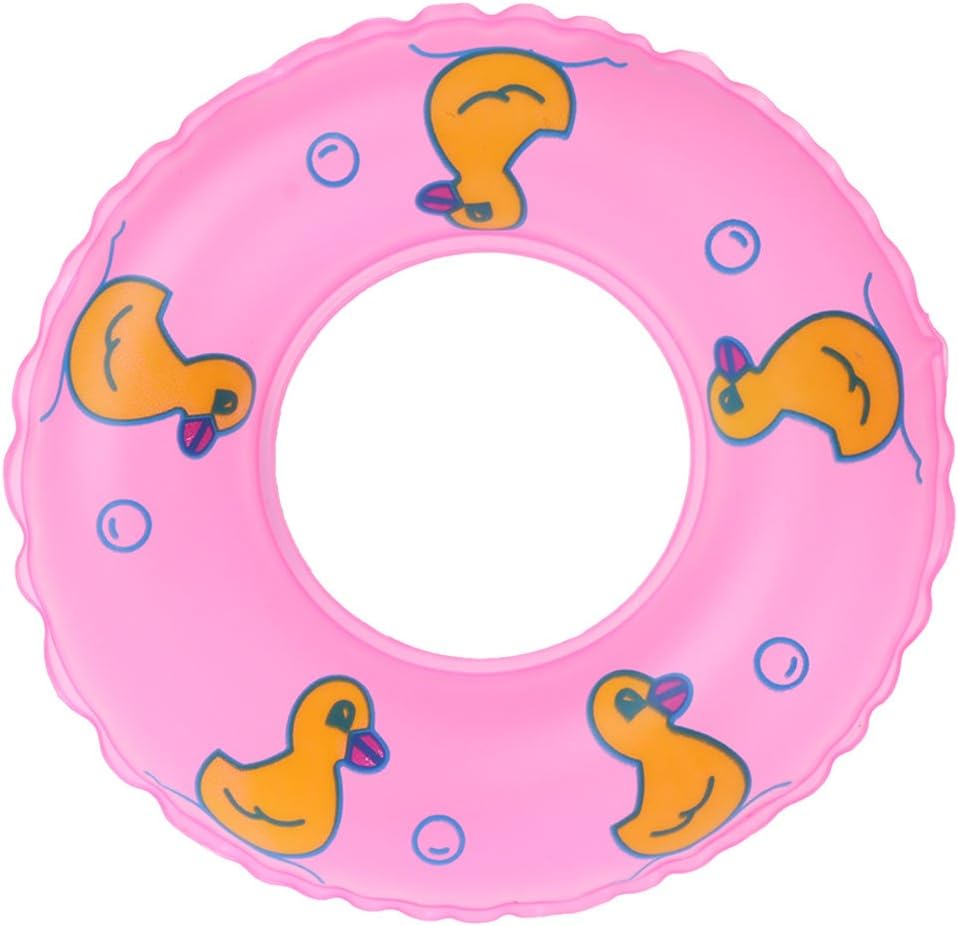 Lamdoo 1 Pcs Mini Swimming Buoy Lifebelt Ring For Doll Accessories For Toys Dolls Pink
